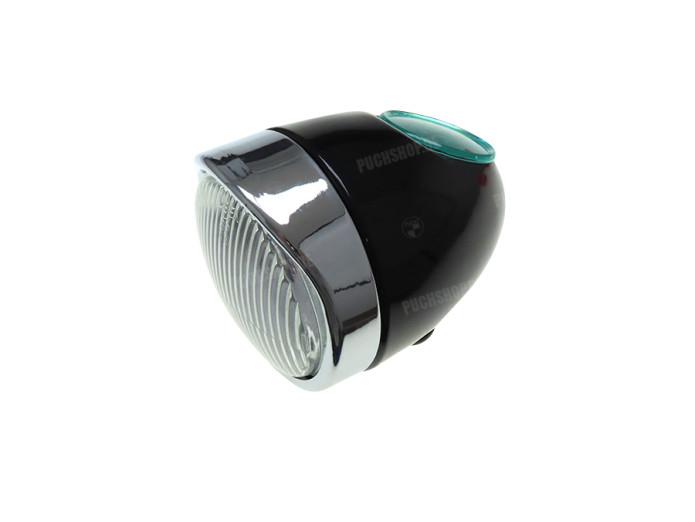 Headlight egg-model 102mm complete black replica