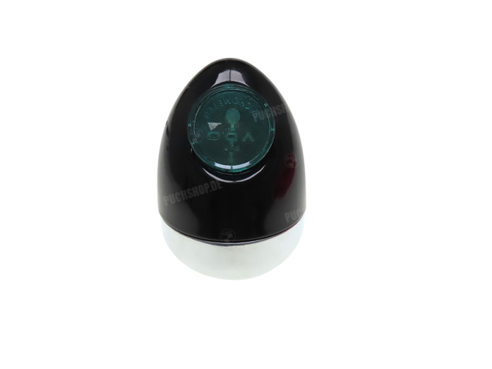 Headlight egg-model 102mm complete black replica