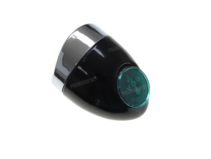 Headlight egg-model 102mm complete black replica