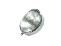 Headlight egg-model 102mm ring chrome replica with glas