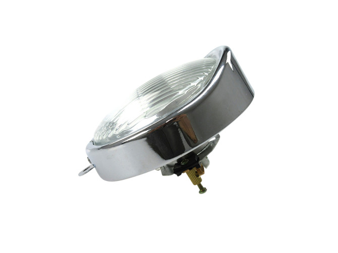 Headlight egg-model 102mm Puch Maxi S / n ring chrome with glas product