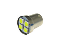 Light bulb BA15s 12V LED 4 SMD white (DC)