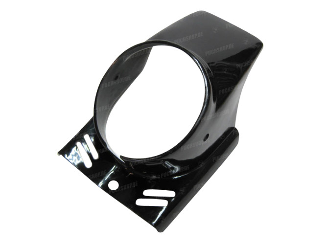 Headlight spoiler round black Puch Maxi / universal 1