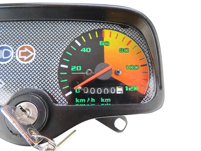 Speedometer cockpit 80’s oldskool GUIA 120 km/h universal type 1