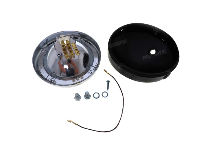 Koplamp rond 145mm GUIA zwart 