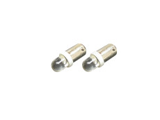 Lamp BA9s 6V / 12V LED achterlicht wit (2 stuks)