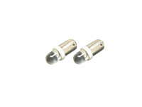 Lamp BA9s 6V / 12V LED achterlicht wit (2 stuks)