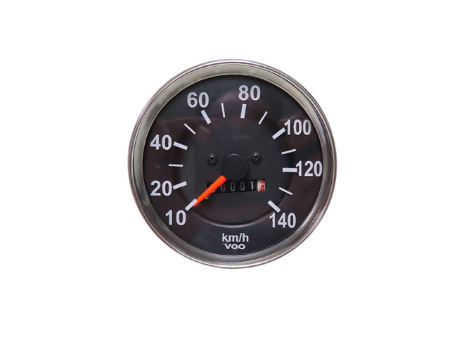 Speedometer kilometer 60mm chrome 140 km/h Puch Monza with large counter clock product
