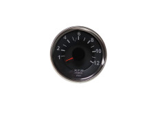 Tachometer 60mm Puch Monza / universal with large counter clock chrome 