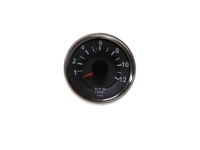 Tachometer Drehzahlmesser 60mm Puch Monza / Universal mit großer Zähluhr Chrom  product