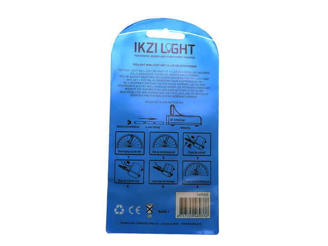IKZI Light spoke light Flashy 16 led 32 light patterns product