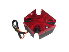 Taillight Maltese cross black with brake light