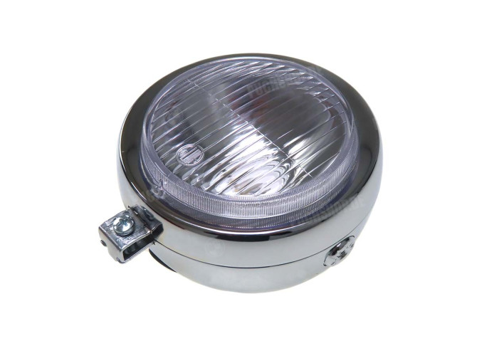 Koplamp rond 130mm chroom main