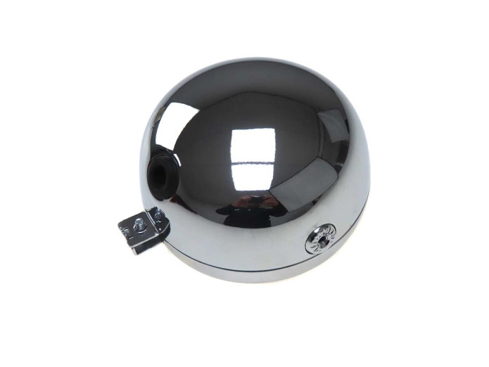 Faro Anteriore Cromato DMP Per Puch Maxi - Rotondo, Diametro 120 Mm - 2