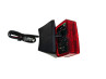 Taillight small model Ulo black LED 12V with brake light thumb extra