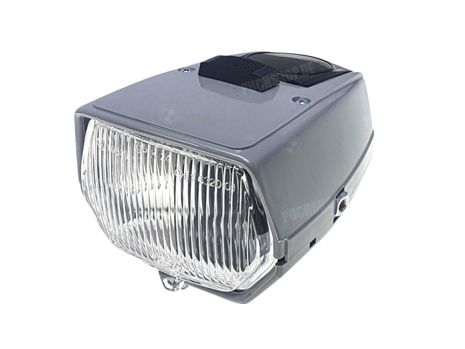 Headlight square 115mm grey with switch main