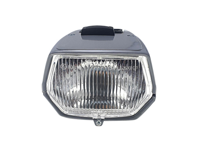 Headlight square 115mm grey with switch