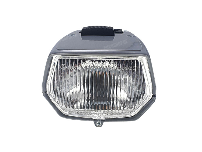 Headlight square 115mm grey with switch