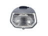 Headlight square 115mm grey with switch thumb extra