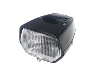 Headlight square 115mm black with switch