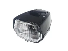 Headlight square 115mm black with switch