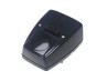 Headlight square 115mm black with switch thumb extra