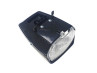 Headlight square 115mm black with switch thumb extra