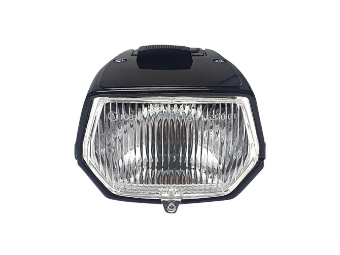 Headlight square 115mm black with switch product