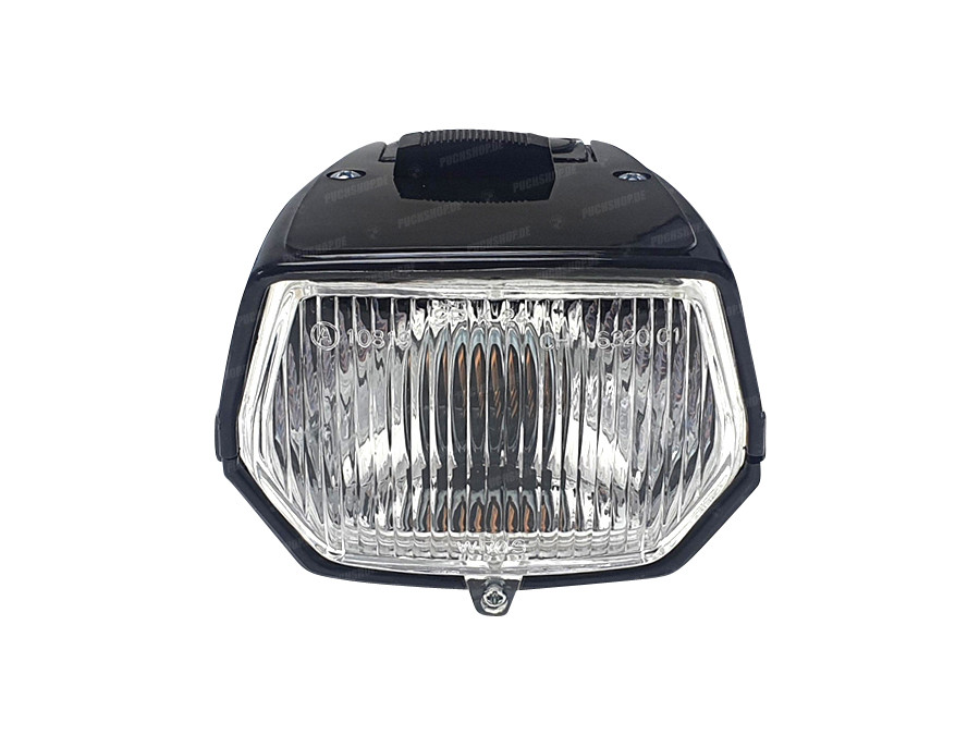 Headlight square black with switch product