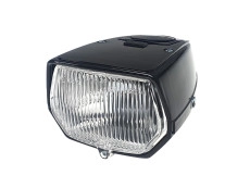 Headlight square 115mm black 
