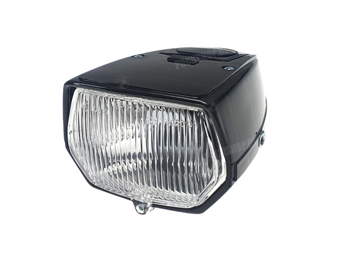 Headlight square 115mm black  main