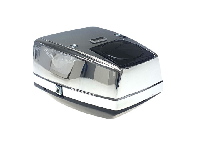 Headlight square 115mm chrome / black product