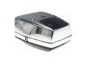 Headlight square 115mm chrome / black thumb extra