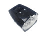 Headlight square chrome / black 2