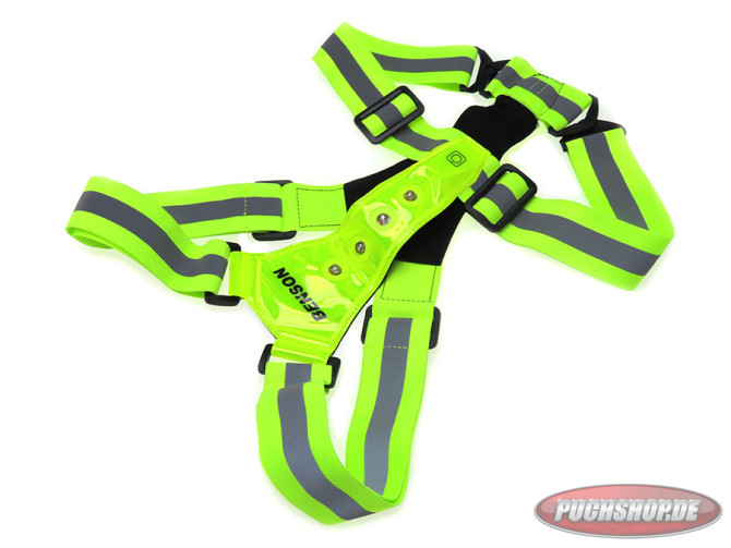 Safety vest with LED front and rear product