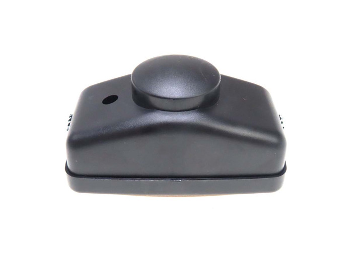 Koplamp vierkant 142mm zwart GUIA met geel glas