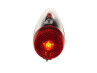 Taillight Spanninga Nr. 9 XB Retro LED chrome black battery