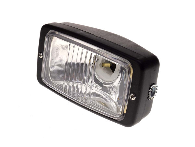 Headlight square 142mm GUIA black  product