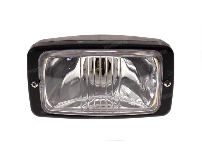 Koplamp vierkant 142mm GUIA zwart 