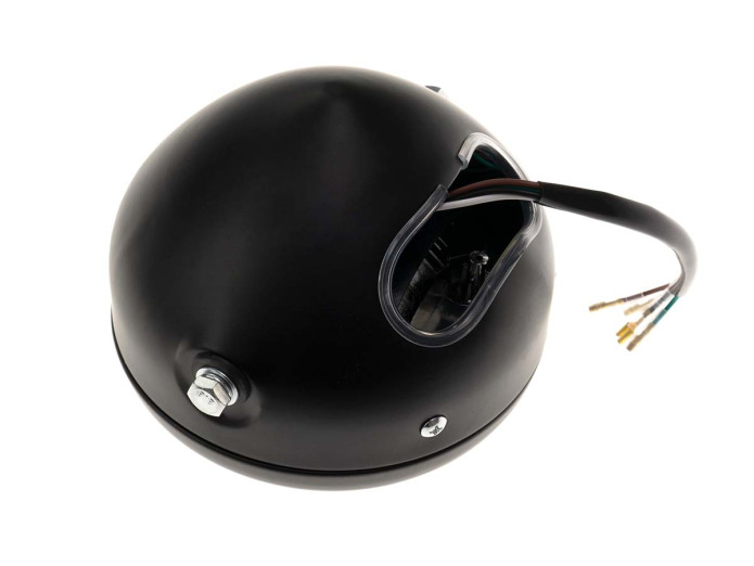 Scheinwerfer Rund 165mm Angel Eye LED 12V Matt Schwarz 
