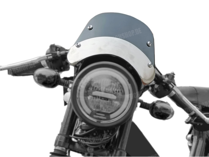 Headlight cover spoiler custom cafe racer windscreen classic universal main