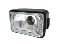 Headlight square 150mm black 