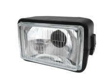 Headlight square 150mm black 