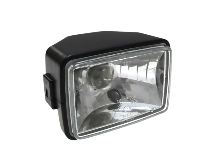 Scheinwerfer Eckig 150mm Schwarz Klär Glas A-Qualität