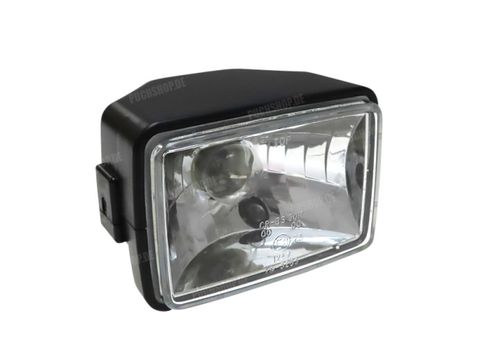 Scheinwerfer Eckig 150mm Schwarz Klär Glas A-Qualität