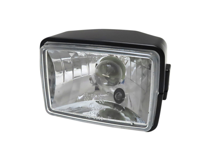 Scheinwerfer Eckig 150mm Schwarz Klär Glas A-Qualität