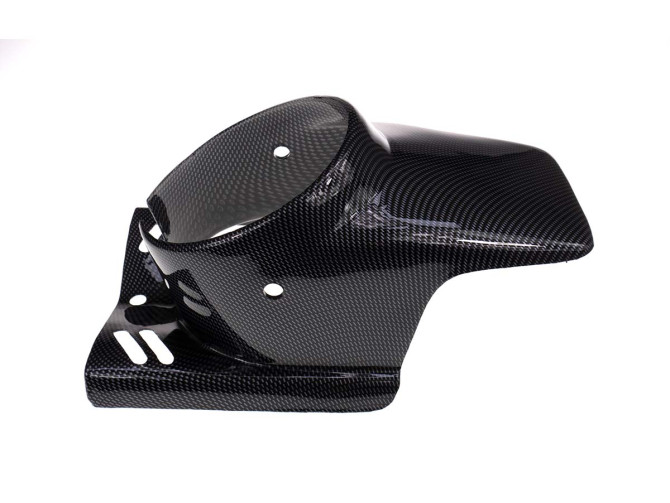 Headlight spoiler round carbon look Puch Maxi / universal product