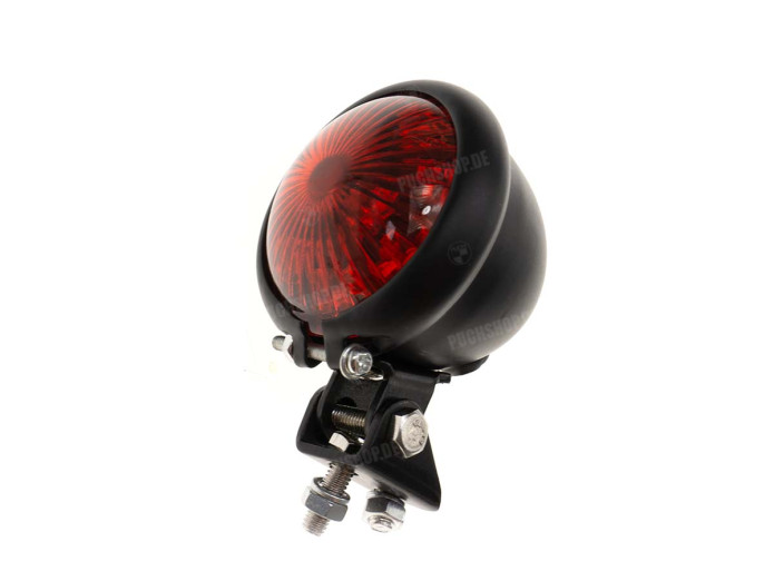 Achterlicht Puch universeel LED klein zwart rond