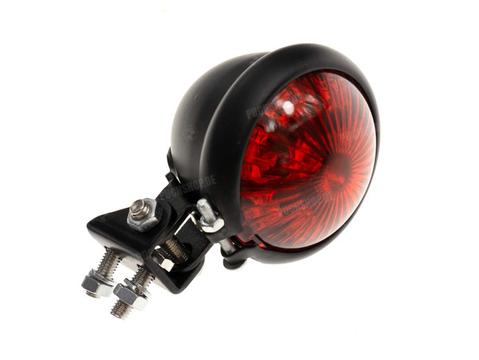 Achterlicht Puch universeel LED klein zwart rond