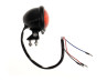 Taillight Puch universal 12V LED small black round 